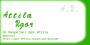 attila ugor business card